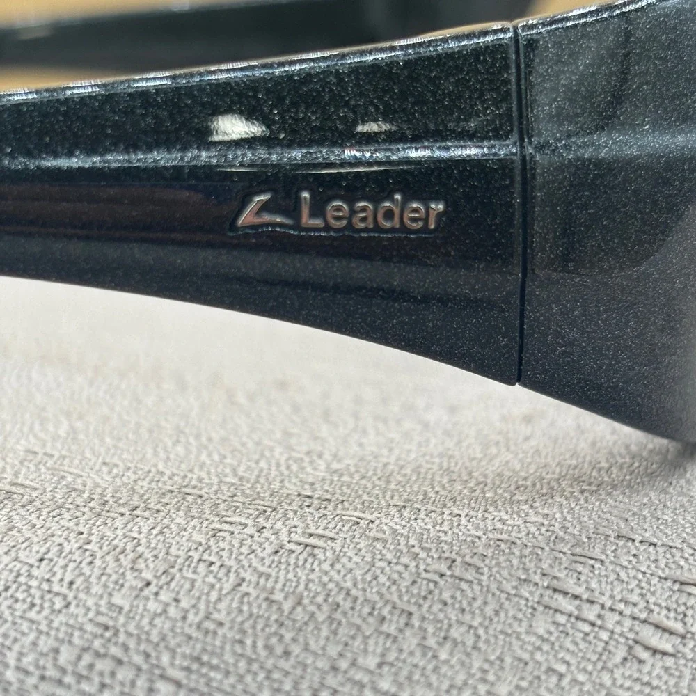 Leader Metrix Youth Sports Safety Glasses Black Glitter Frames 56-15 ASTM F803